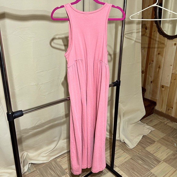 Coral coloured dress. Zara join life midi length - Picture 4 of 4